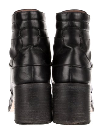 Tabitha Simmons Leather Combat Boots
