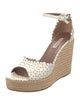 Tabitha Simmons Leather Colorblock Pattern Espadrilles