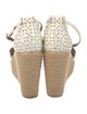 Tabitha Simmons Leather Colorblock Pattern Espadrilles
