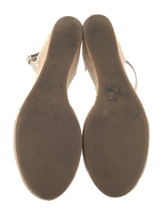 Tabitha Simmons Leather Colorblock Pattern Espadrilles