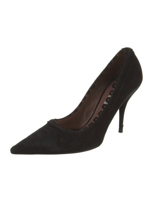 Tabitha Simmons Suede Leather Trim Embellishment Pumps