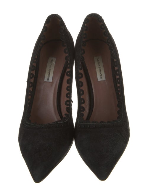 Tabitha Simmons Suede Leather Trim Embellishment Pumps