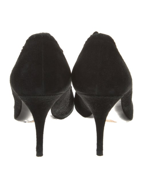 Tabitha Simmons Suede Leather Trim Embellishment Pumps