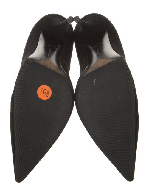 Tabitha Simmons Suede Leather Trim Embellishment Pumps