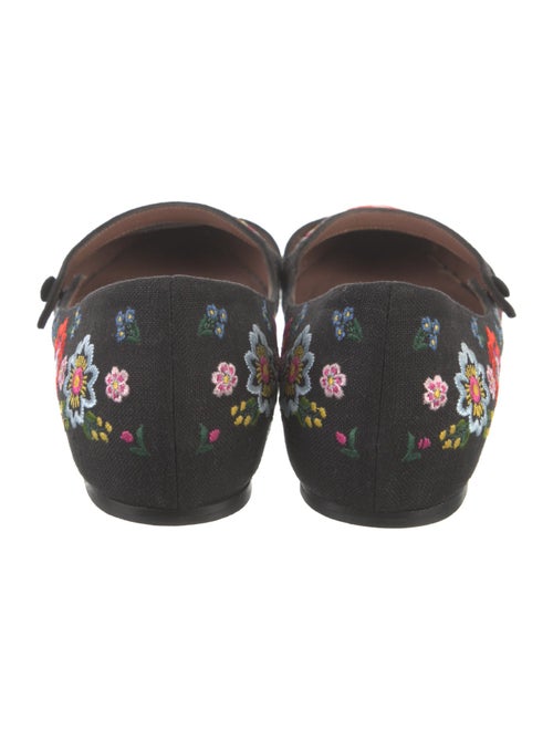 Tabitha Simmons Canvas Floral Print Mary Jane Flats
