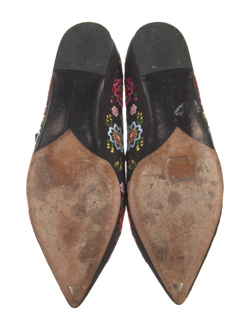 Tabitha Simmons Canvas Floral Print Mary Jane Flats