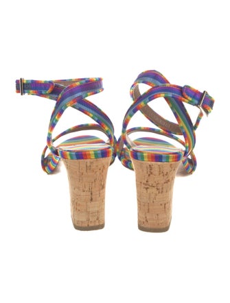 Tabitha Simmons Printed Slingback Sandals