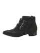 Tabitha Simmons Suede Floral Print Lace-Up Boots
