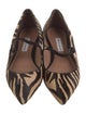 Tabitha Simmons Ponyhair Animal Print Mary Jane Flats
