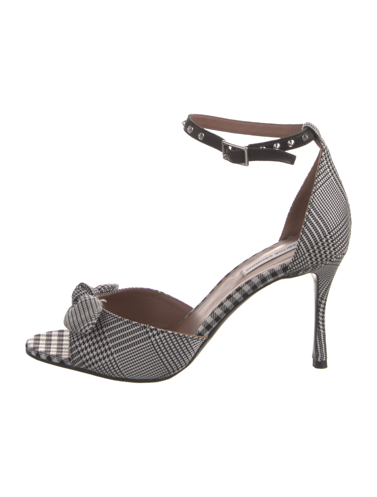 Tabitha Simmons Houndstooth Print D'Orsay Pumps