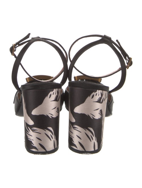 Tabitha Simmons Satin Printed Slingback Pumps