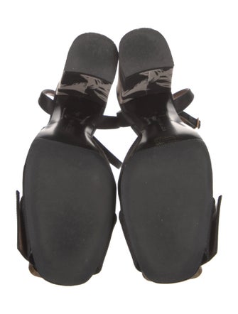 Tabitha Simmons Satin Printed Slingback Pumps