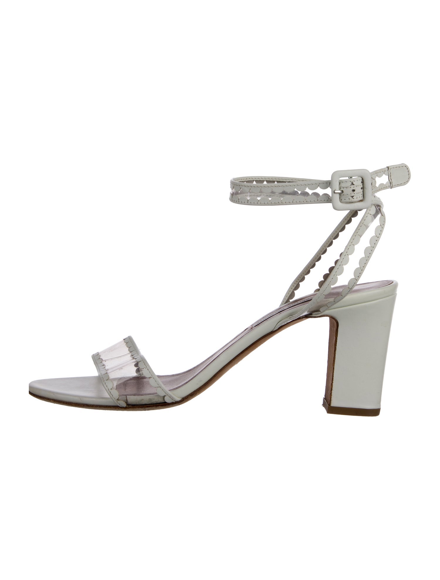 Tabitha Simmons Leather Printed Sandals