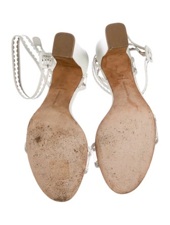 Tabitha Simmons Leather Printed Sandals