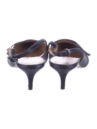 Tabitha Simmons Satin Slingback Pumps