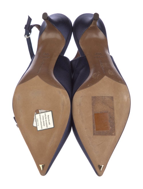 Tabitha Simmons Satin Slingback Pumps