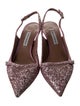 Tabitha Simmons Glitter Slingback Pumps