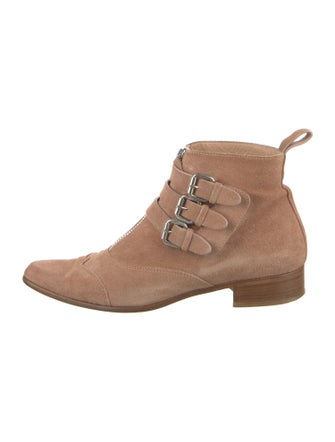 Tabitha Simmons Suede Combat Boots