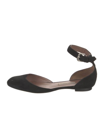 Tabitha Simmons Suede D'Orsay Flats