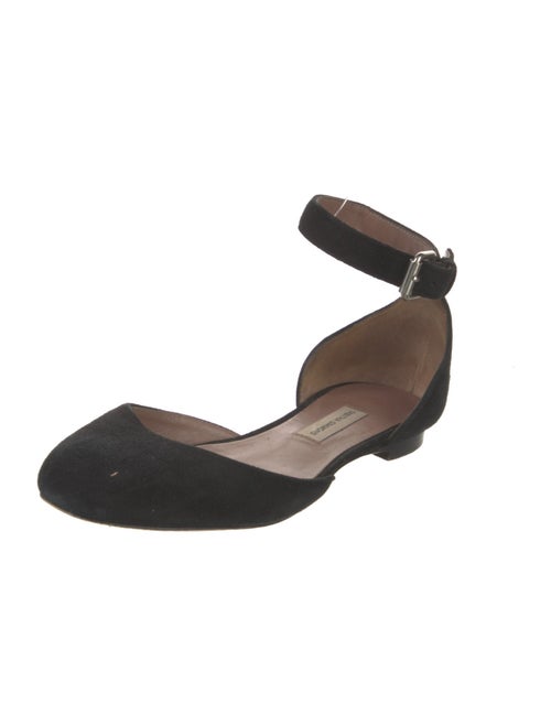 Tabitha Simmons Suede D'Orsay Flats