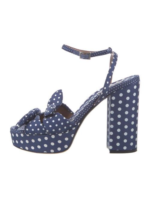 Tabitha Simmons Polka Dot Print Sandals