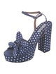 Tabitha Simmons Polka Dot Print Sandals