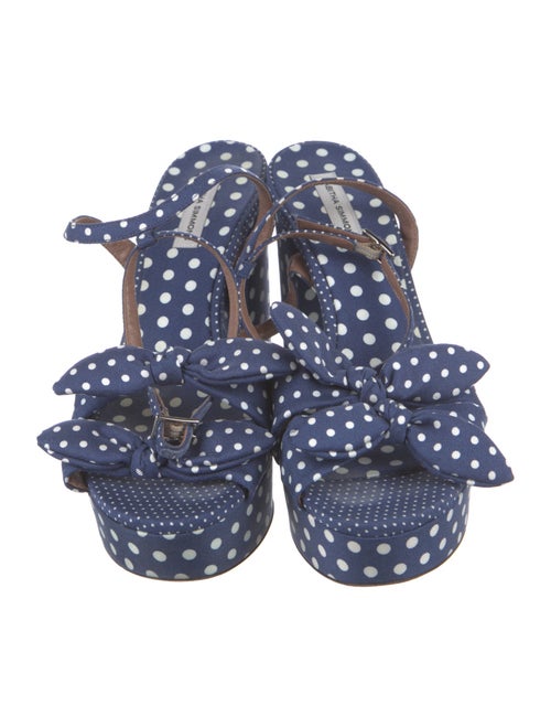 Tabitha Simmons Polka Dot Print Sandals