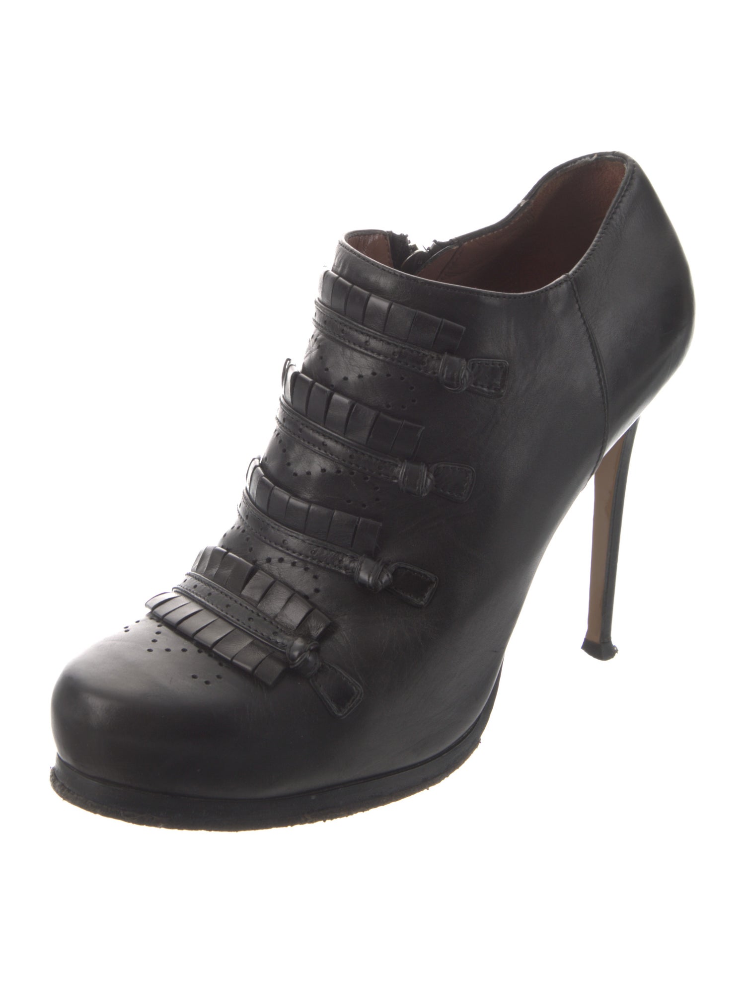 Tabitha Simmons Leather Lasercut Accents Pumps