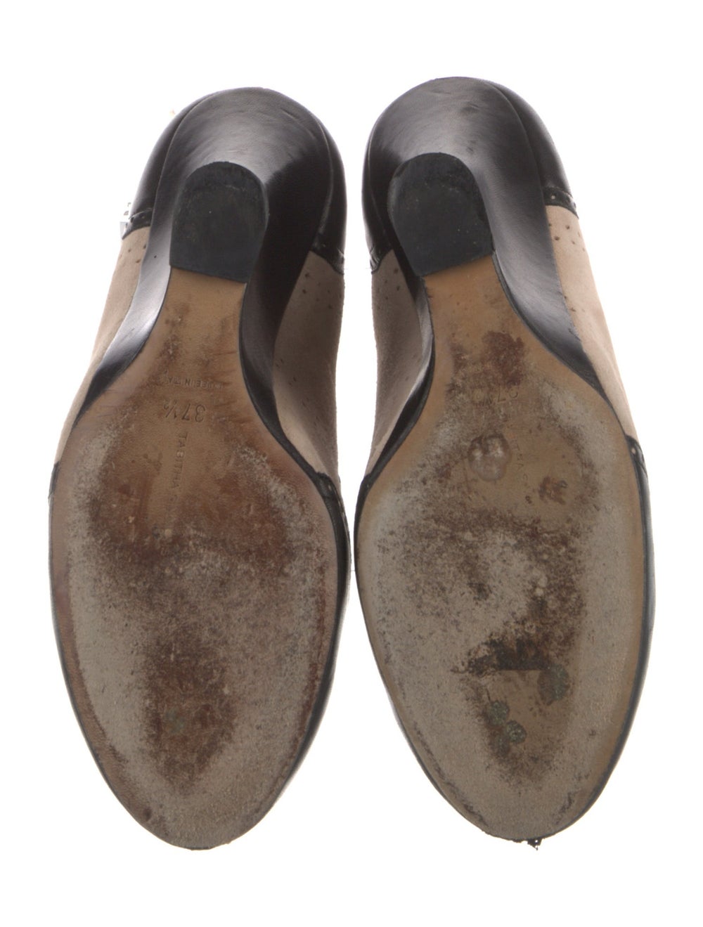 Tabitha Simmons Leather Colorblock Pattern Pumps - image 5