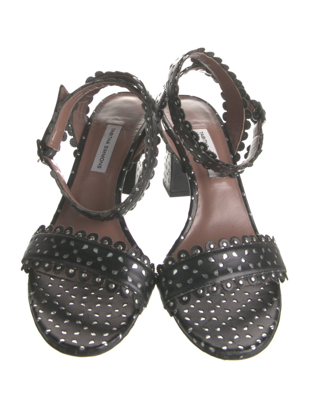 Tabitha Simmons Leather Patterned Sandals - image 3