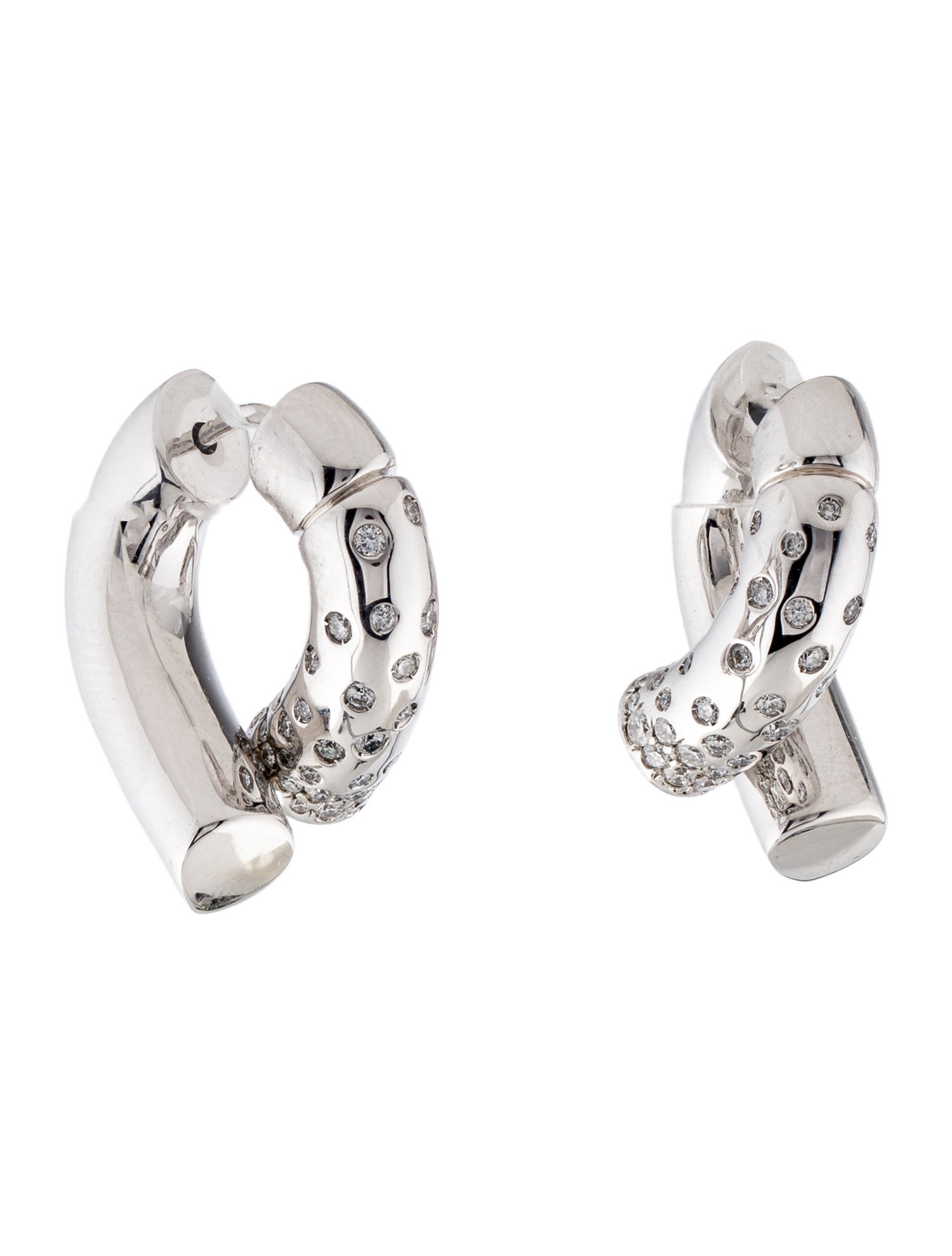 Tabayer 18K Diamond Oera Hoop Earrings