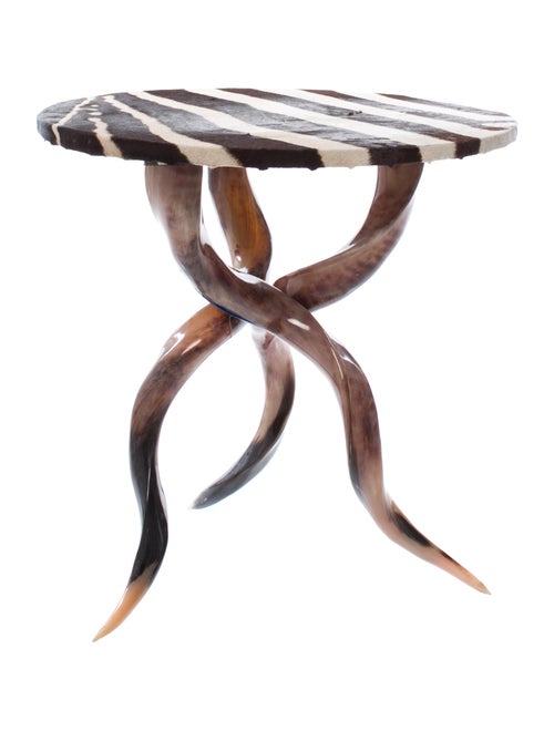 Table Zebra Side Table Furniture TABLE20004 The RealReal