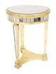 Table Mirrored Round Side Table