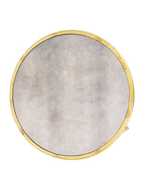 Table Mirrored Round Side Table