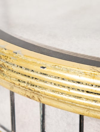 Table Mirrored Round Side Table