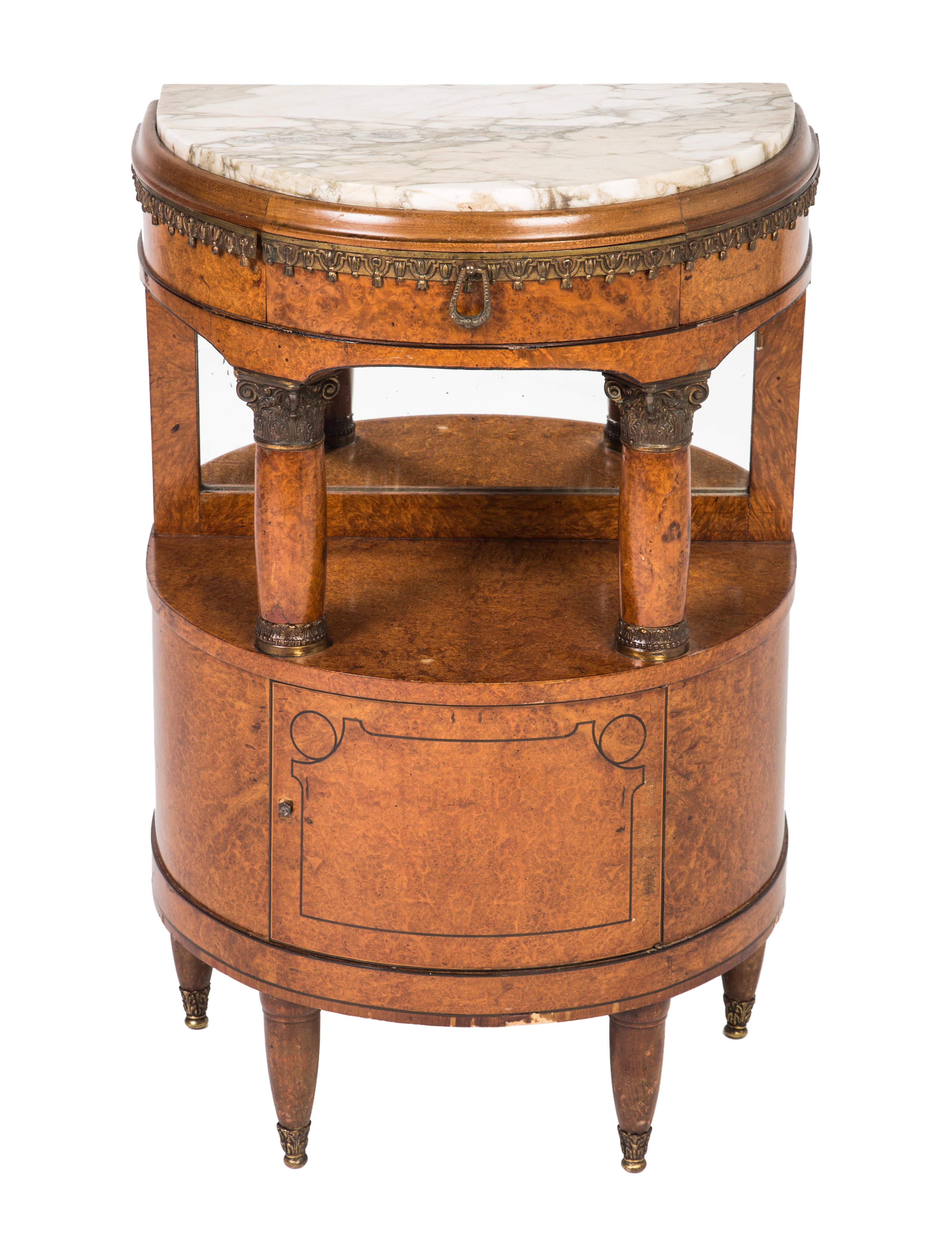 Table Stone-Topped Console Table