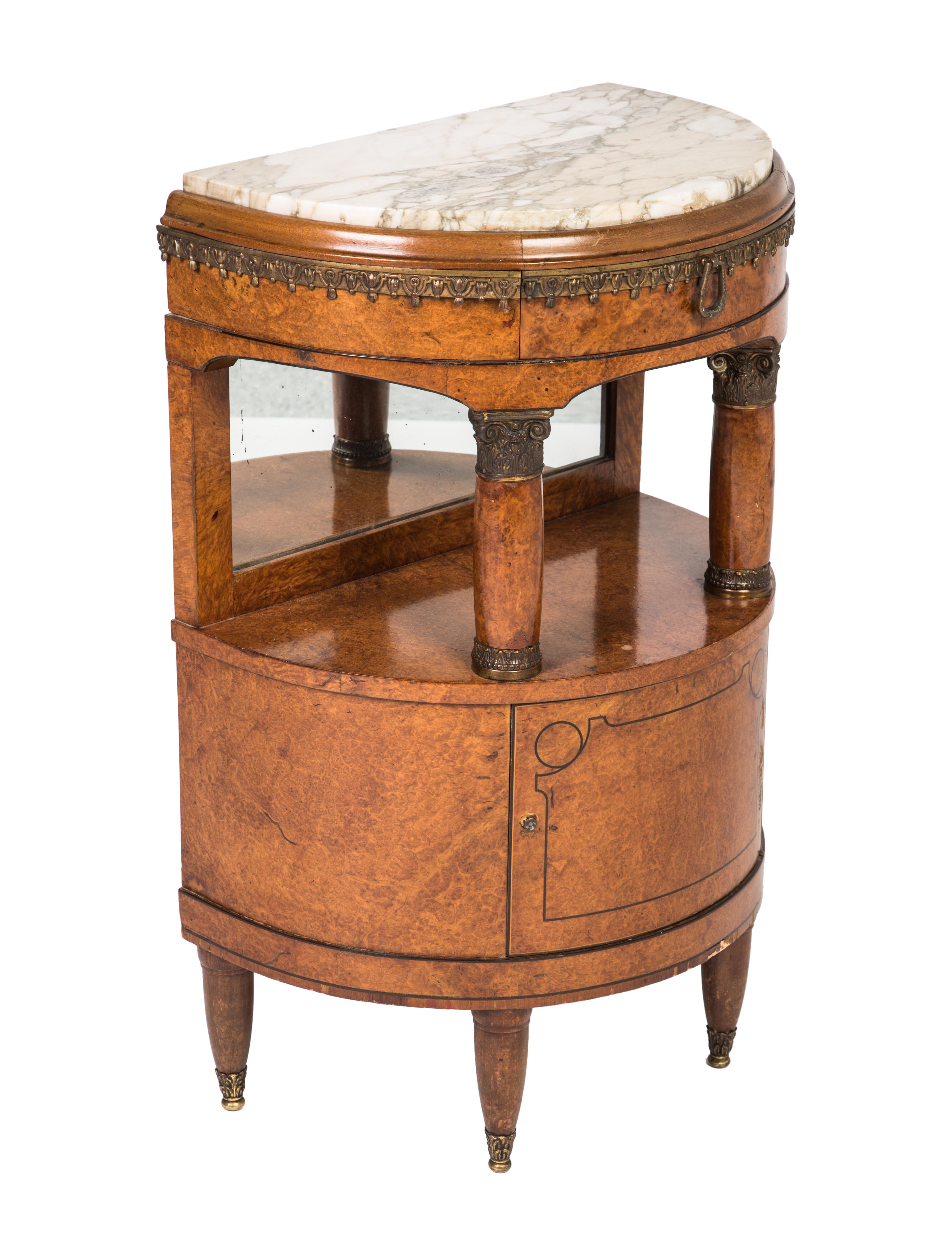 Table Stone-Topped Console Table