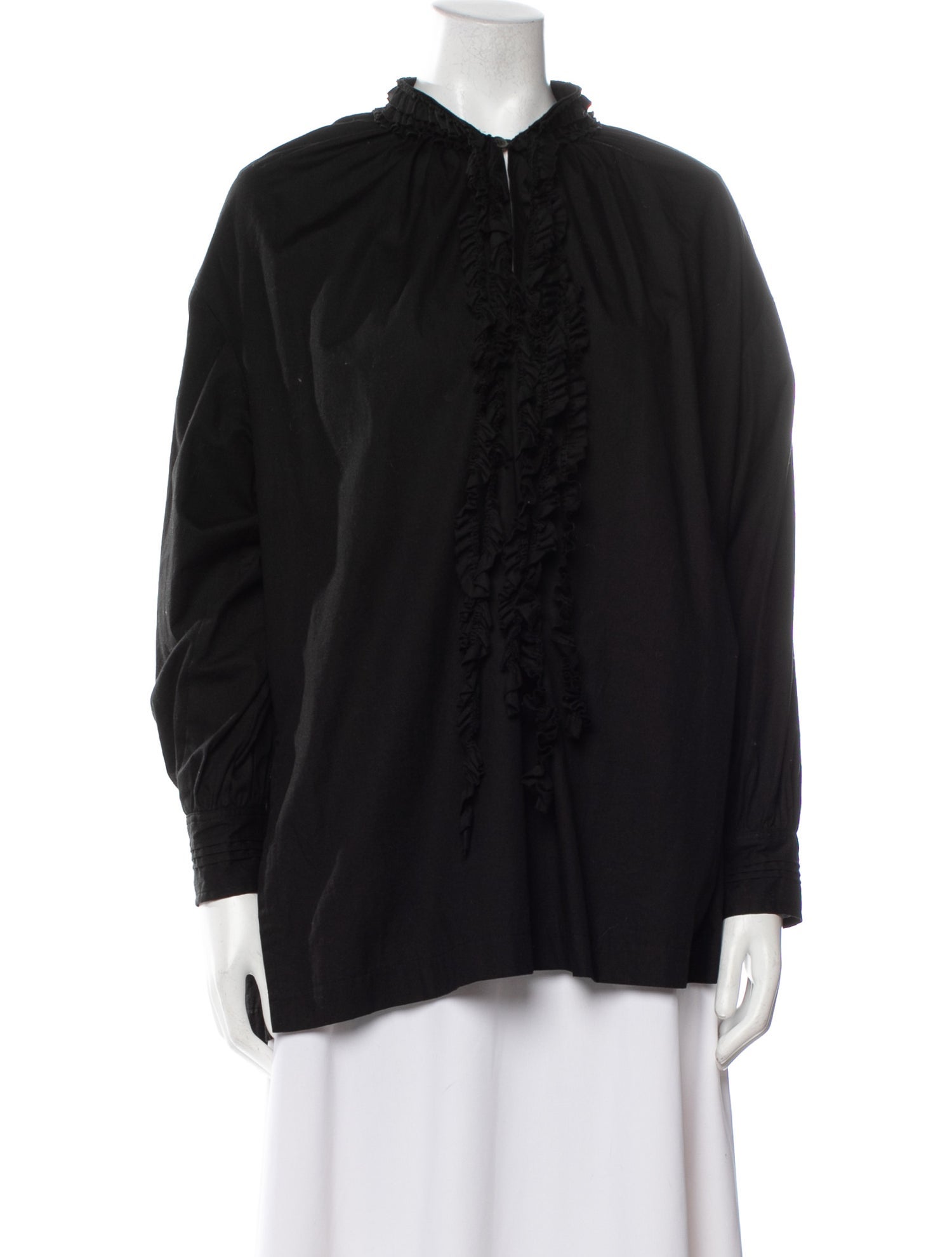 Tao Comme des Garçons Mock Neck Long Sleeve Blouse