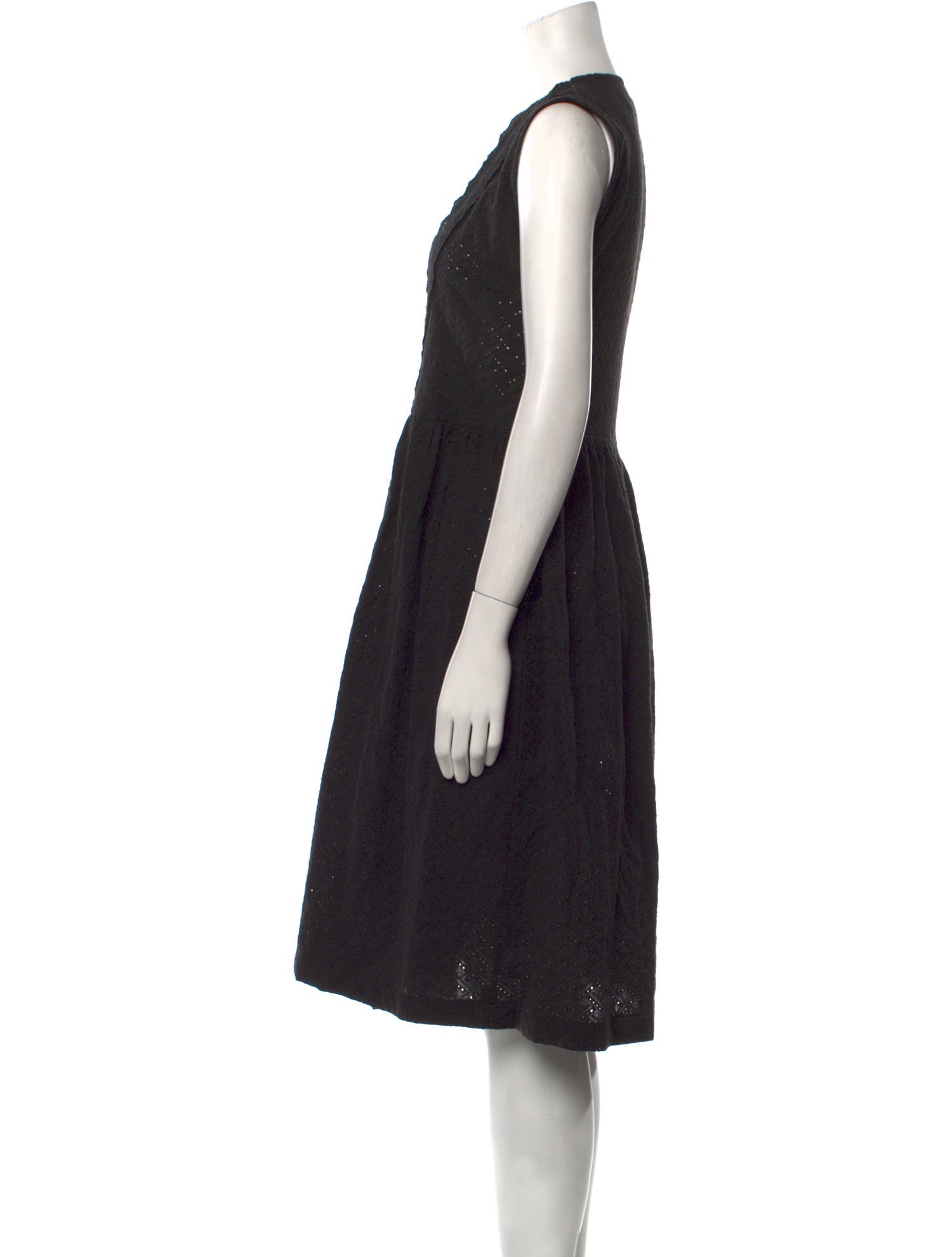 Tao Comme des Garçons V-Neck Knee-Length Dress