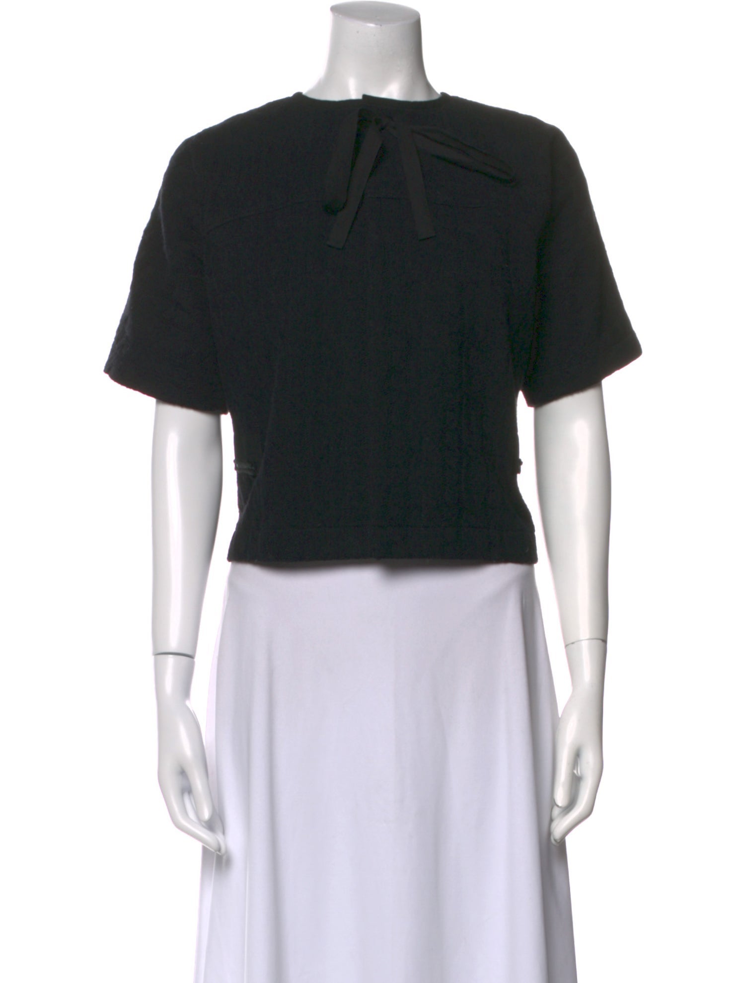 Tao Comme des Garçons Crew Neck Short Sleeve Crop Top