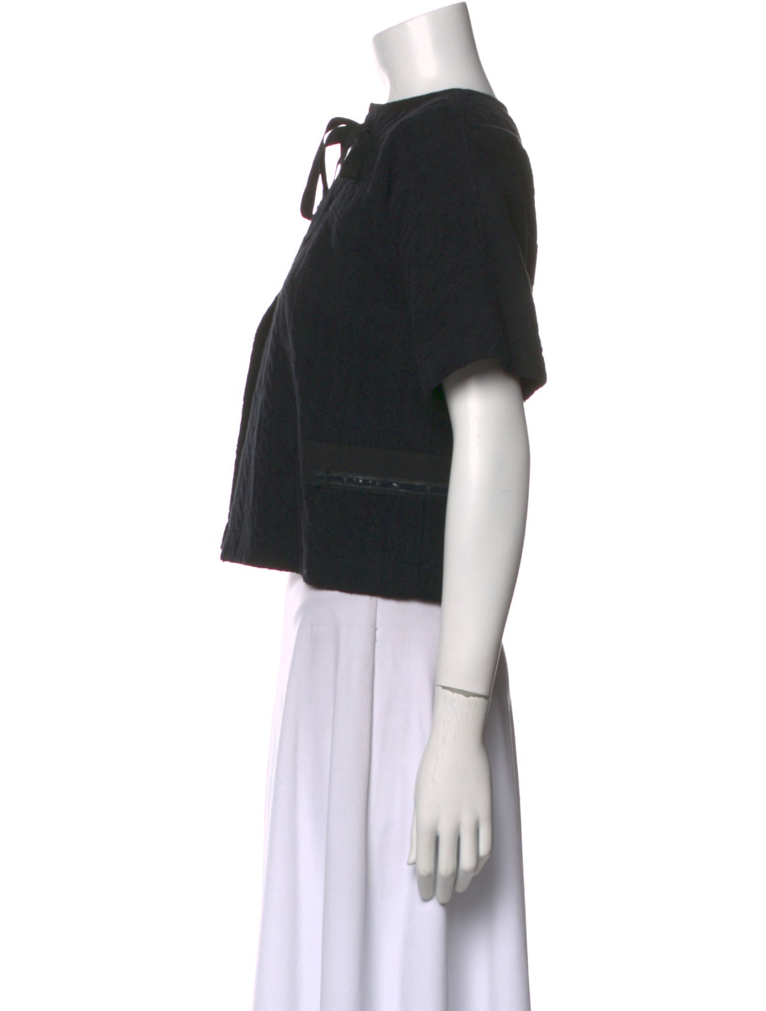 Tao Comme des Garçons Crew Neck Short Sleeve Crop Top