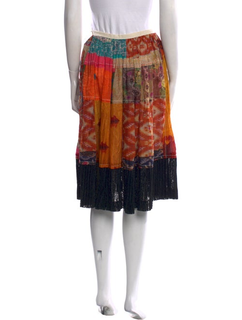 Tao Comme des Garçons Floral Print Knee-Length Skirt