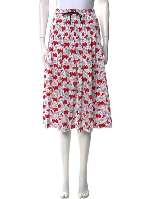 Tao Comme des Garçons Printed Knee-Length Skirt