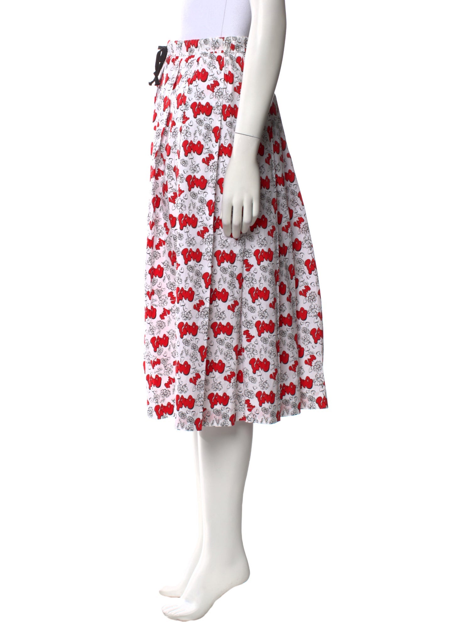Tao Comme des Garçons Printed Knee-Length Skirt