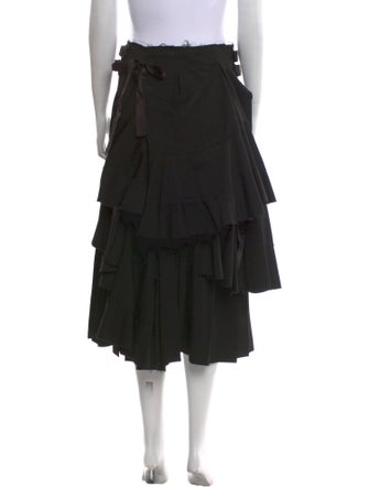 Tao Comme des Garçons Wool Midi Length Skirt