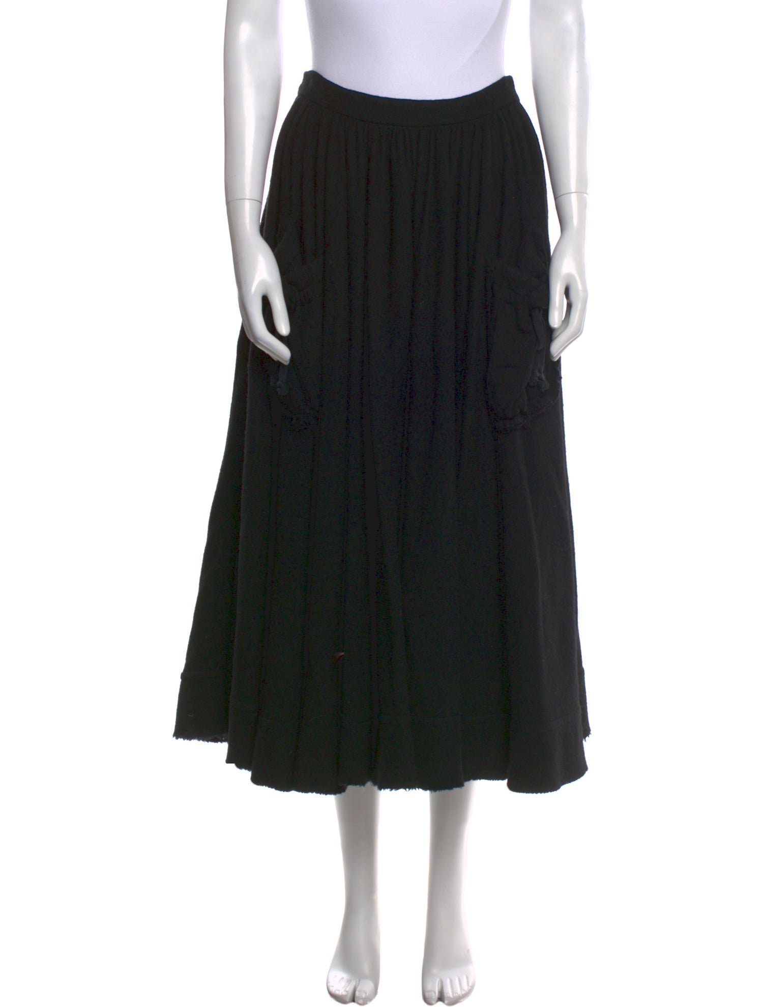 Tao Comme des Garçons Wool Midi Length Skirt