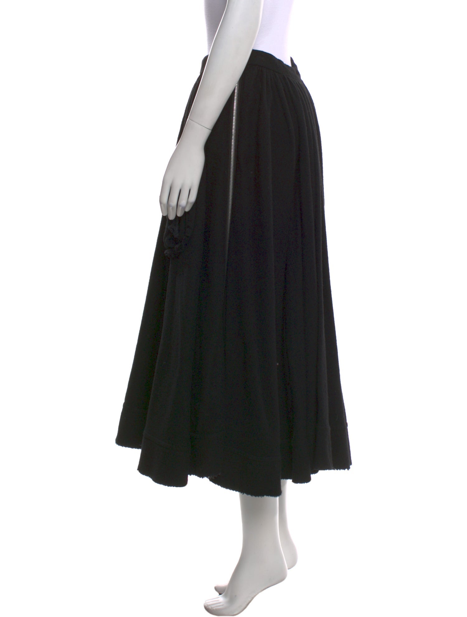 Tao Comme des Garçons Wool Midi Length Skirt