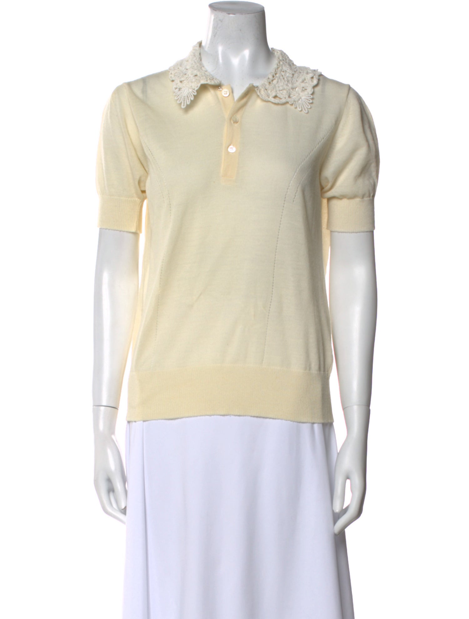 Tao Comme des Garçons Wool Short Sleeve Polo