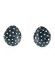 Taffin 18K Ceramic & Diamond Charleston Pebble Clip-On Earrings