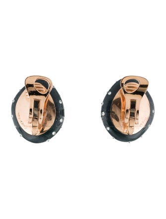 Taffin 18K Ceramic & Diamond Charleston Pebble Clip-On Earrings